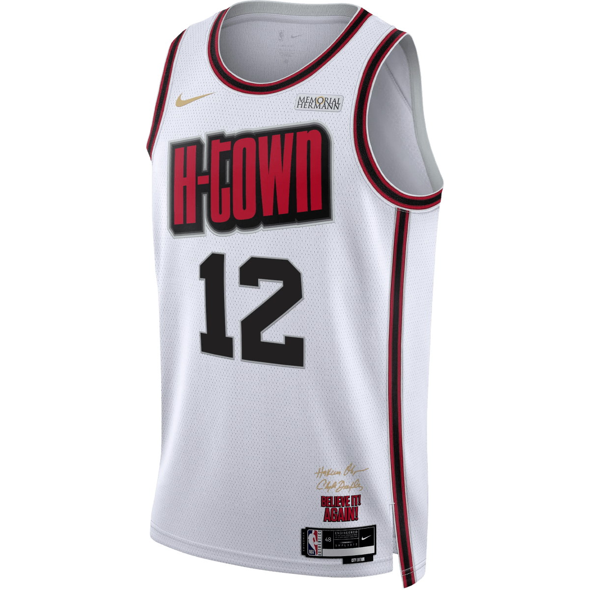 Steven Adams 12 Houston Rockets White City Edition Basketball Jersey - Elite Zone Sports
