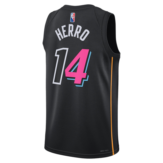 Tyler Herro 14 Miami Heat Black Mashup Jersey - Elite Zone Sports