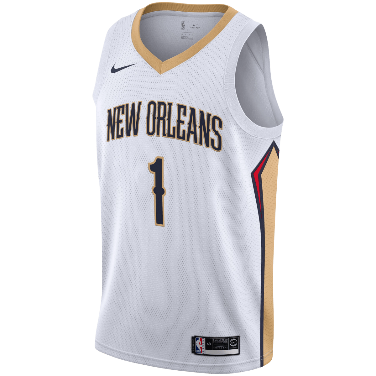 Zion Williamson 1 New Orleans Pelicans White Association Jersey - Elite Zone Sports