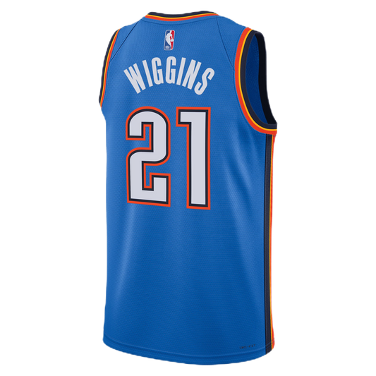 Aaron Wiggins #21 Oklahoma City Thunder Blue Icon Jersey