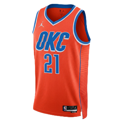 Aaron Wiggins #21 Oklahoma City Thunder Orange Statement Jersey