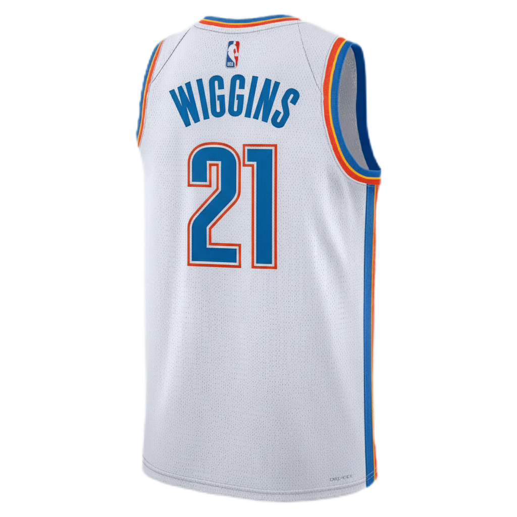 Aaron Wiggins #21 Oklahoma City Thunder White Association Jersey