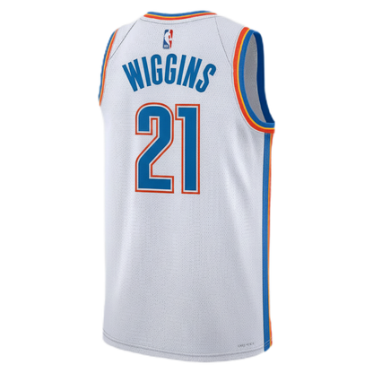 Aaron Wiggins #21 Oklahoma City Thunder White Association Jersey