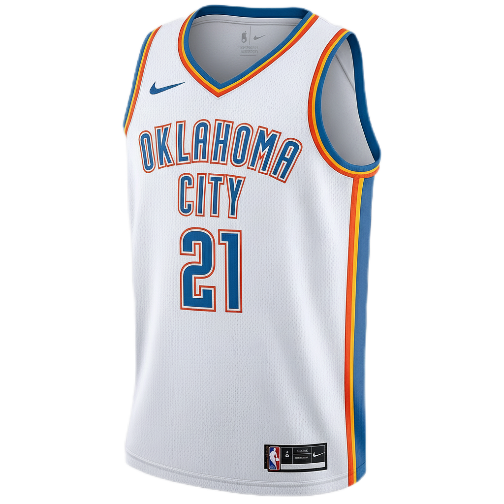 Aaron Wiggins #21 Oklahoma City Thunder White Association Jersey