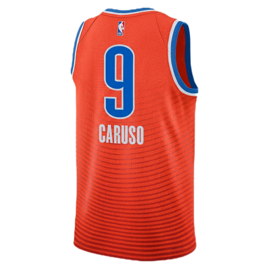 Alex Caruso #9 Oklahoma City Thunder Orange Statement Jersey