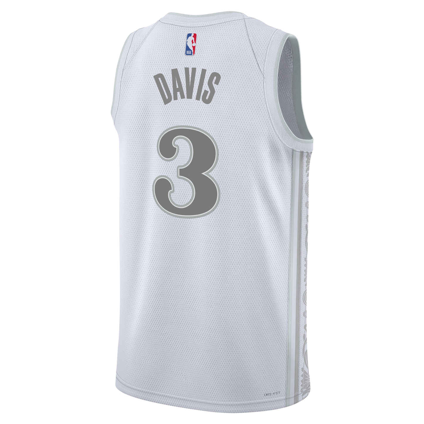 Anthony Davis #3 Dallas Mavericks White City Edition Jersey