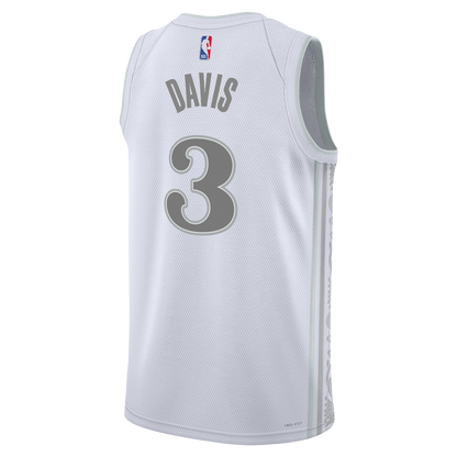 Anthony Davis #3 Dallas Mavericks White City Edition Jersey