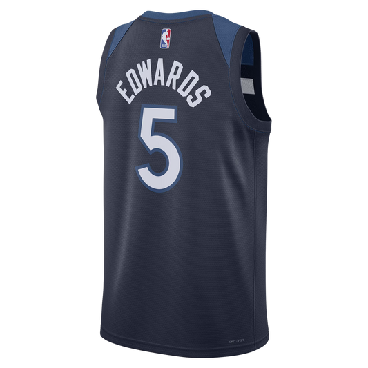 Edwards #5 Minnesota Timberwolves Navy Icon Jersey