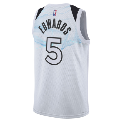 Anthony Edwards #5 Minnesota Timberwolves White City Edition Jersey