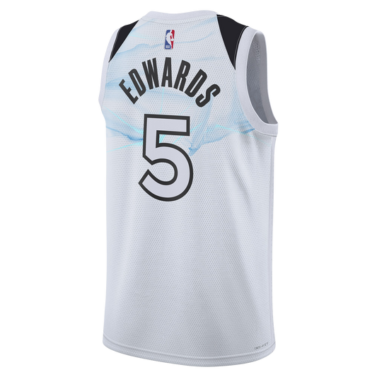 Anthony Edwards #5 Minnesota Timberwolves White City Edition Jersey