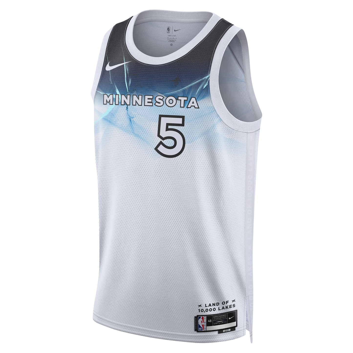 Anthony Edwards #5 Minnesota Timberwolves White City Edition Jersey