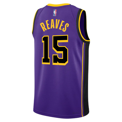 Austin Reaves #15 Los Angeles Lakers Purple Statement Jersey