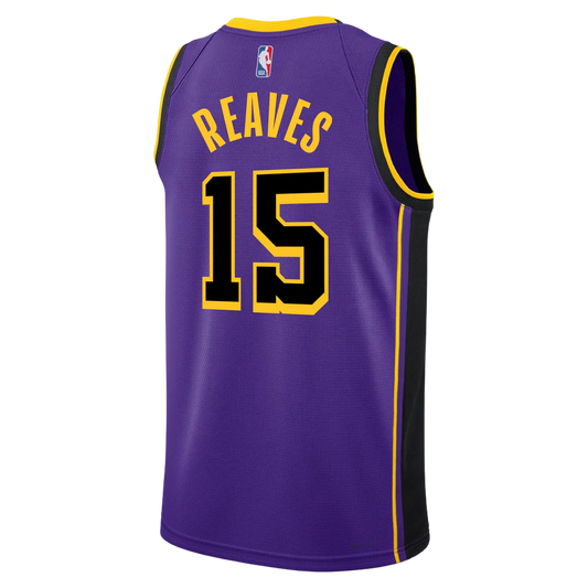 Austin Reaves #15 Los Angeles Lakers Purple Statement Jersey