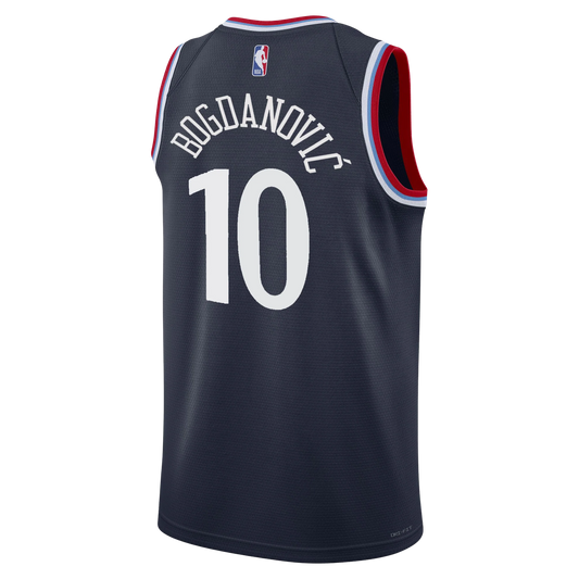 Bogdan Bogdanovic #10 LA Clippers Navy Icon Jersey