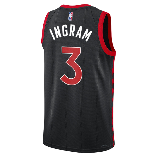 Brandon Ingram #3 Toronto Raptors Black Statement Jersey