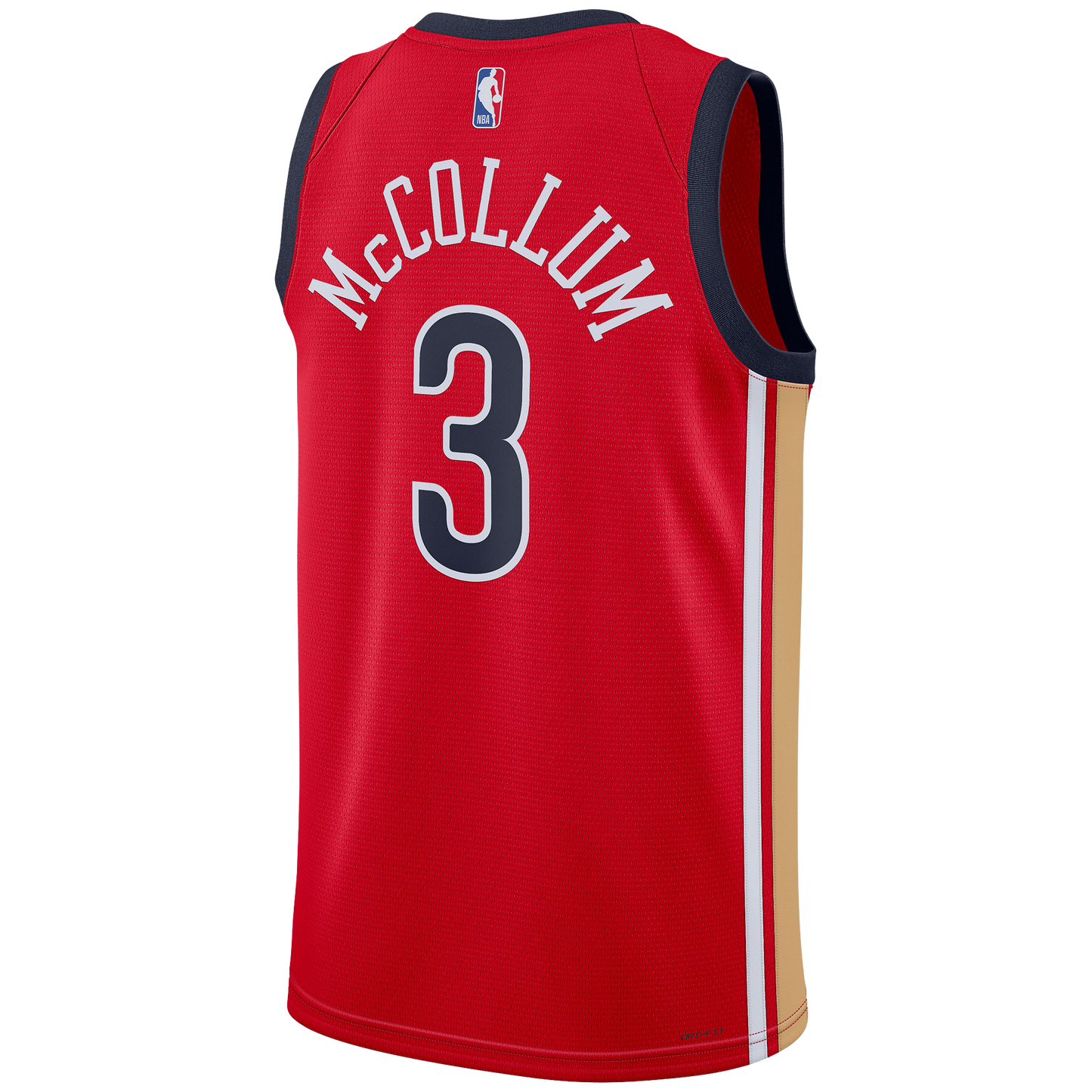 CJ McCollum #3 New Orleans Pelicans Red Statement Jersey