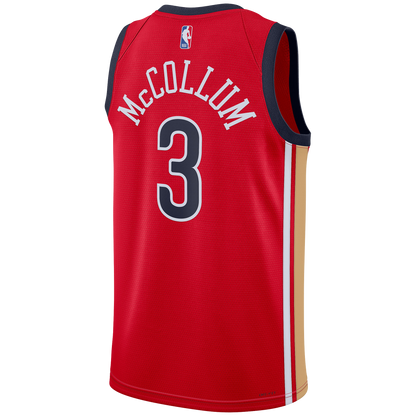 CJ McCollum #3 New Orleans Pelicans Red Statement Jersey