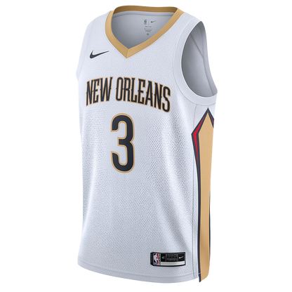 CJ McCollum #3 New Orleans Pelicans White Association Jersey