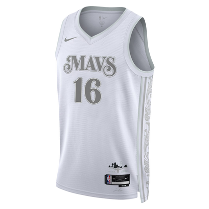 Caleb Martin #16 Dallas Mavericks White City Edition Jersey