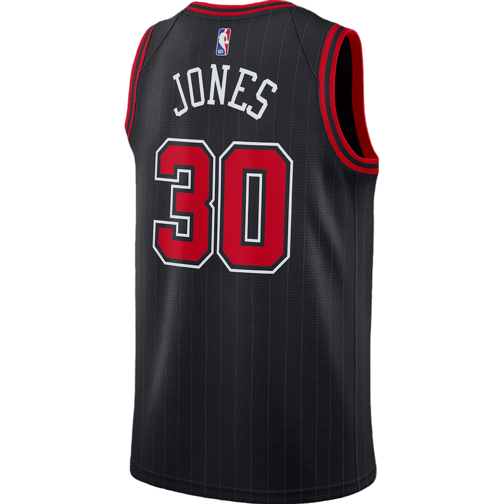 Tre Jones #30 Chicago Bulls Black Statement Jersey