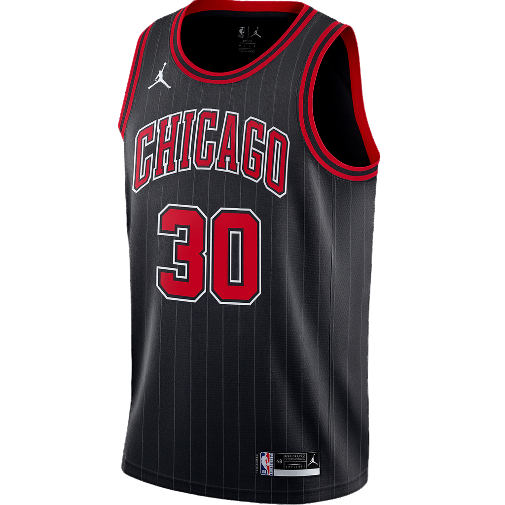 Tre Jones #30 Chicago Bulls Black Statement Jersey