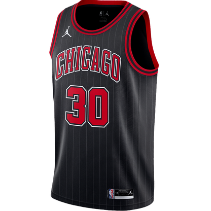 Tre Jones #30 Chicago Bulls Black Statement Jersey