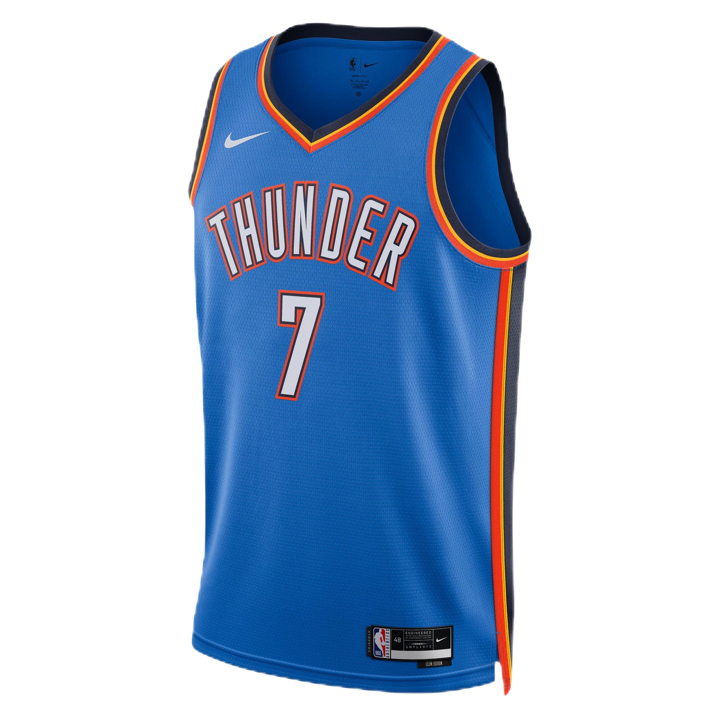 Chet Holmgren #7 Oklahoma City Thunder Blue Icon Jersey