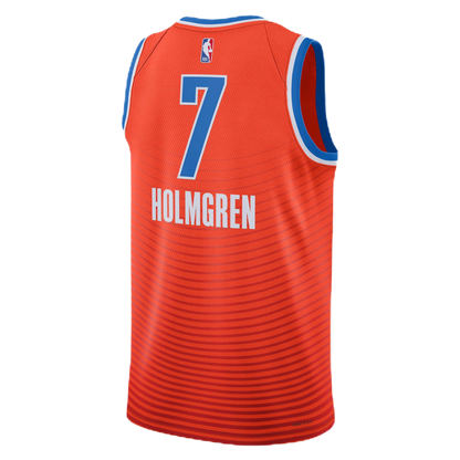 Chet Holmgren #7 Oklahoma City Thunder Orange Statement Jersey