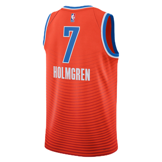 Chet Holmgren #7 Oklahoma City Thunder Orange Statement Jersey