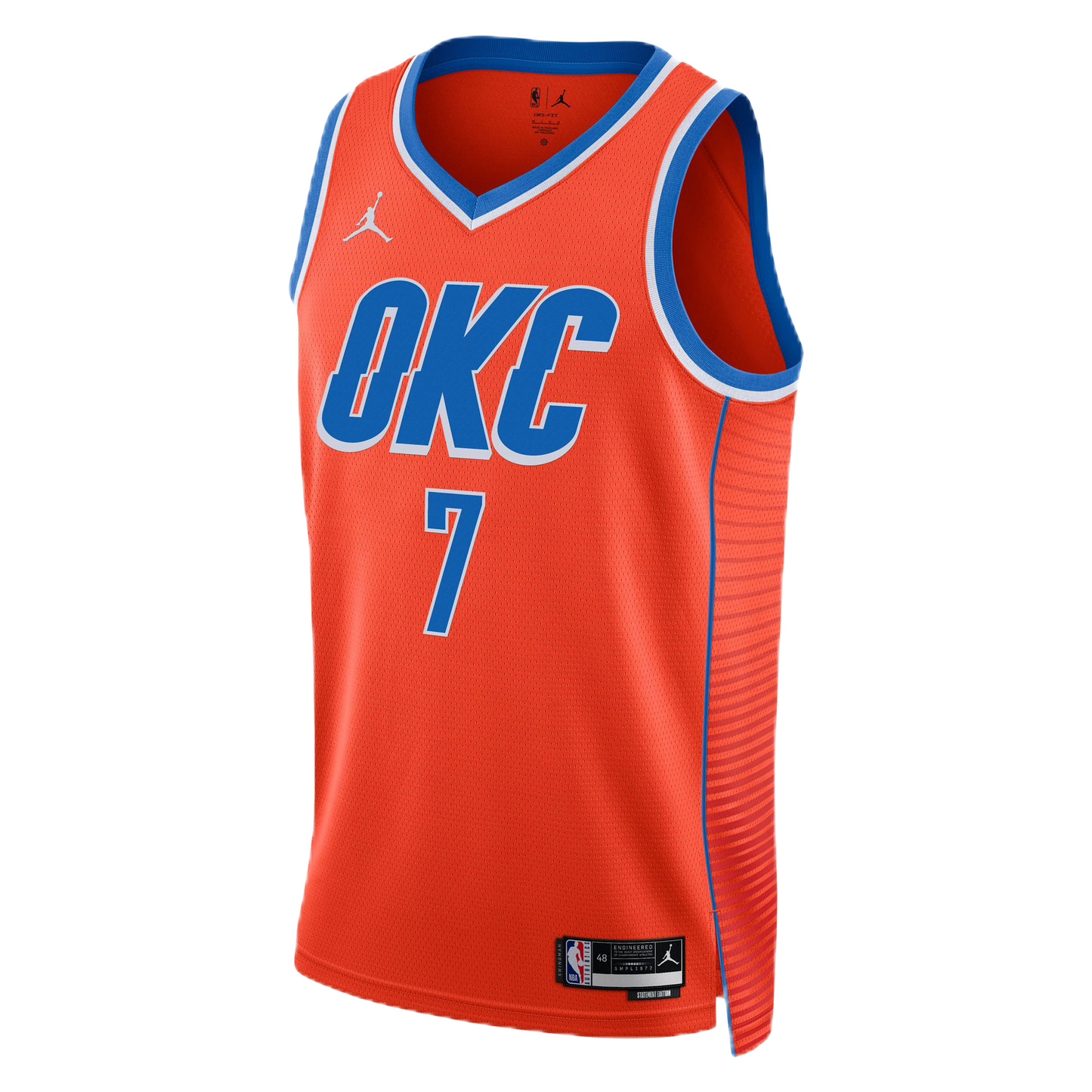Chet Holmgren #7 Oklahoma City Thunder Orange Statement Jersey