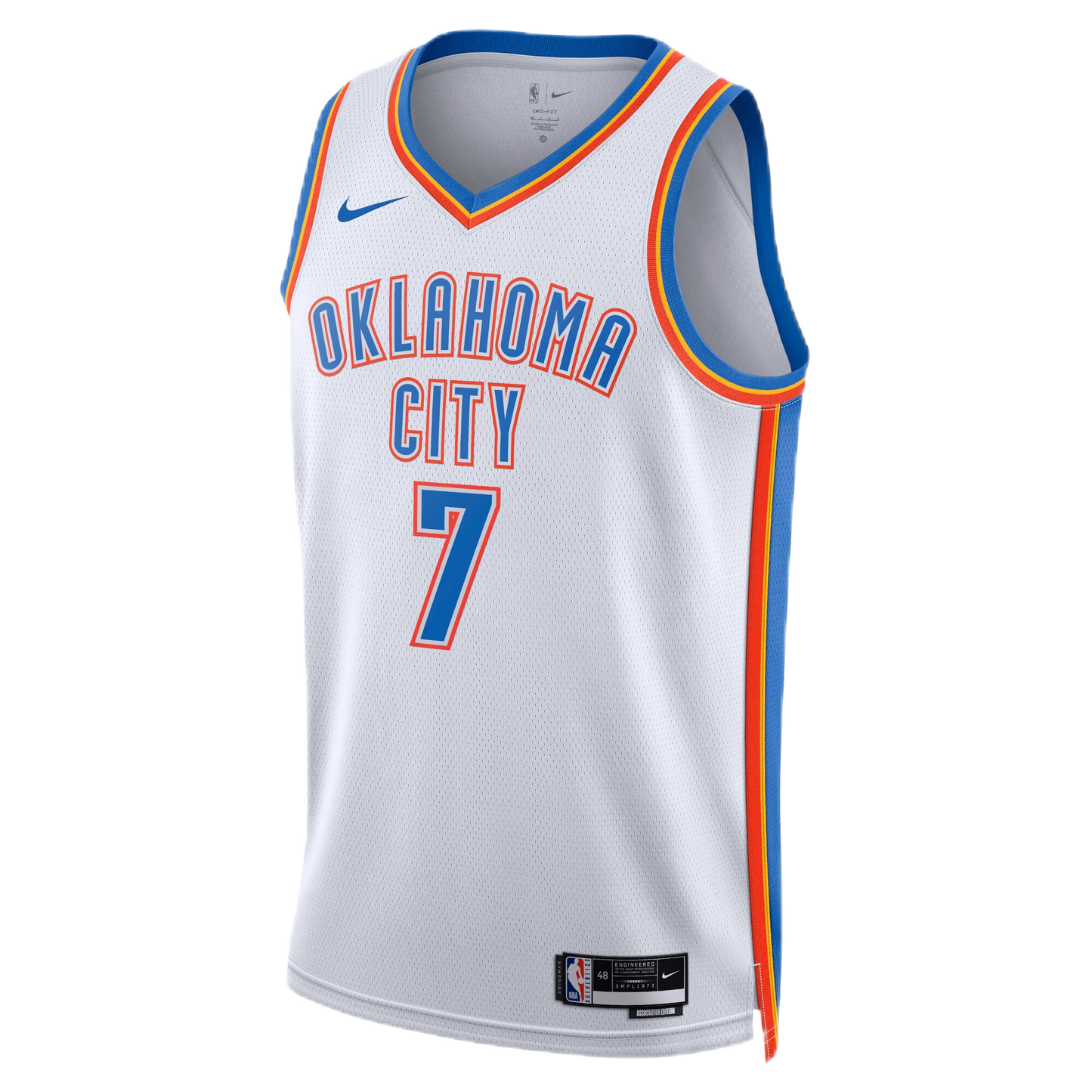 Chet Holmgren #7 Oklahoma City Thunder White Association Jersey