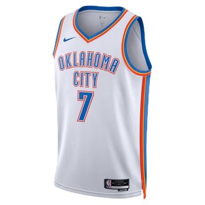 Chet Holmgren #7 Oklahoma City Thunder White Association Jersey