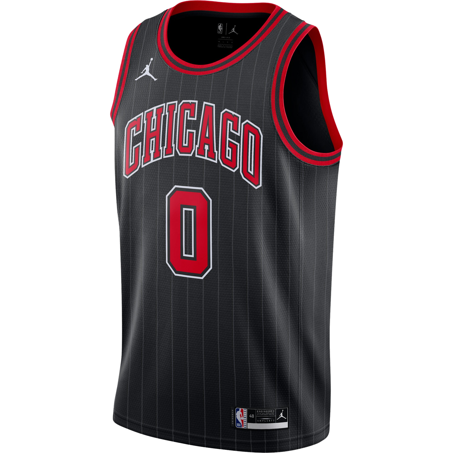 Coby White #0 Chicago Bulls Black Statement Jersey