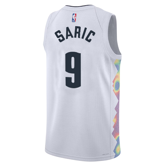 Dario Šarić #9 Denver Nuggets White City Edition Jersey