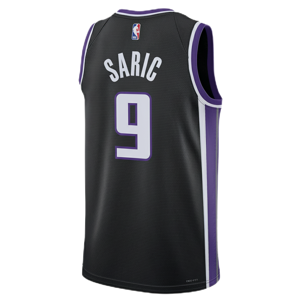 Dario Saric #9 Sacramento Kings Black Icon Jersey
