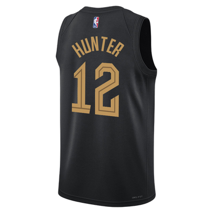 De'Andre Hunter #12 Cleveland Cavaliers Black Statement Jersey