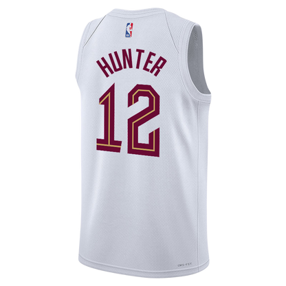 De'Andre Hunter #12 Cleveland Cavaliers White Association Jersey