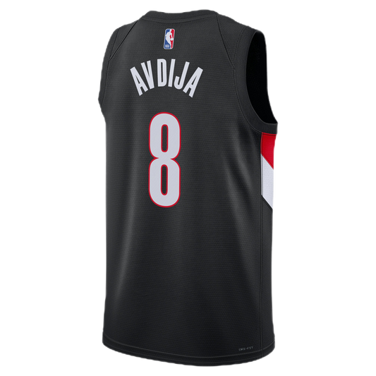 Deni Avdija #8 Portland Trail Blazers Black Icon Jersey