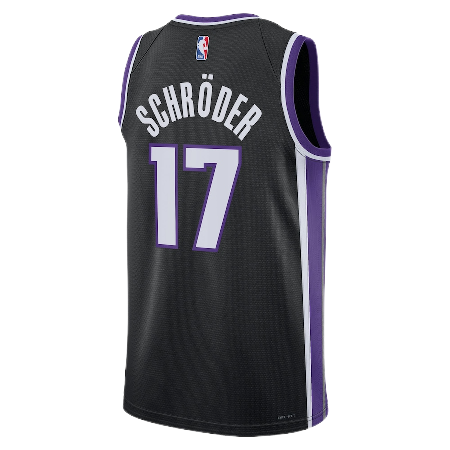 Dennis Schroder #17 Sacramento Kings Black Icon Jersey