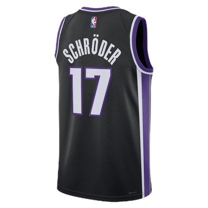 Dennis Schroder #17 Sacramento Kings Black Icon Jersey