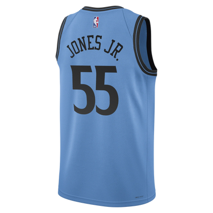 Derrick Jones Jr. #55 LA Clippers Light Blue City Edition Jersey