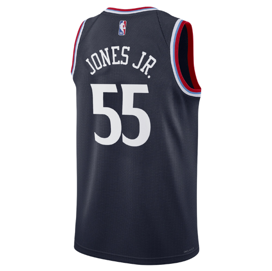 Derrick Jones Jr. #55 LA Clippers Navy Icon Jersey