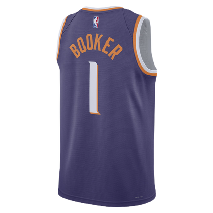 Devin Booker #1 Phoenix Suns Purple Icon Jersey
