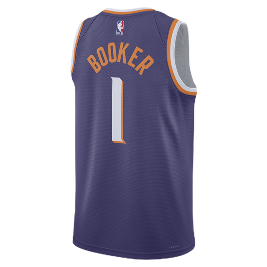 Devin Booker #1 Phoenix Suns Purple Icon Jersey