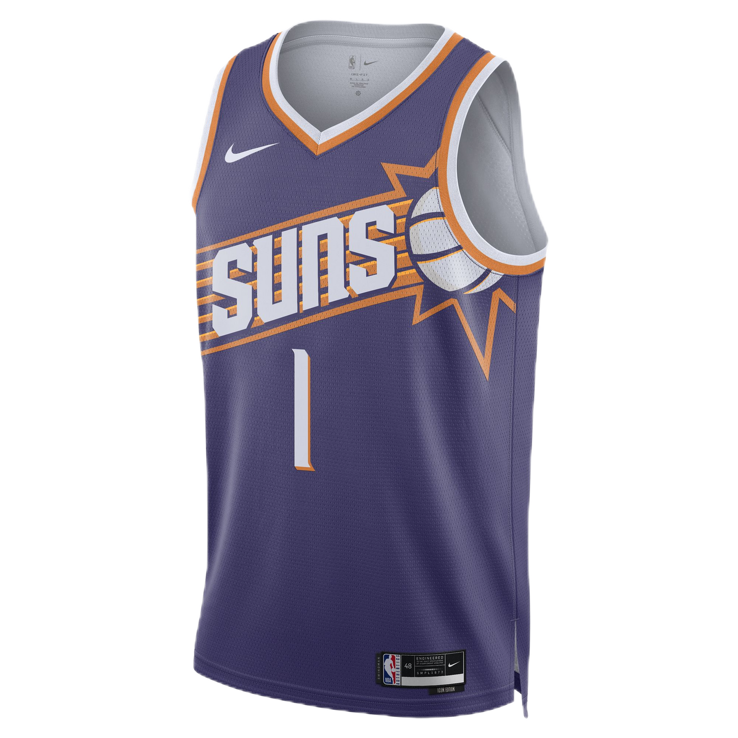 Devin Booker #1 Phoenix Suns Purple Icon Jersey