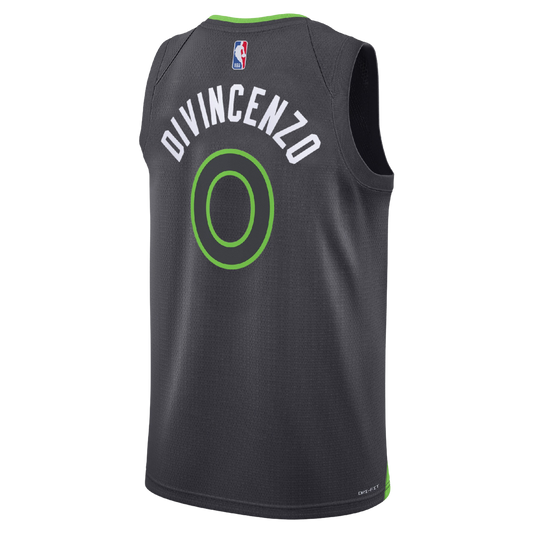 DiVincenzo #0 Minnesota Timberwolves Charcoal Statement Jersey