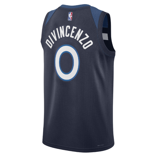 Donte DiVincenzo #0 Minnesota Timberwolves Navy Icon Jersey