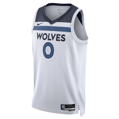 Donte DiVincenzo #0 Minnesota Timberwolves White Association Jersey