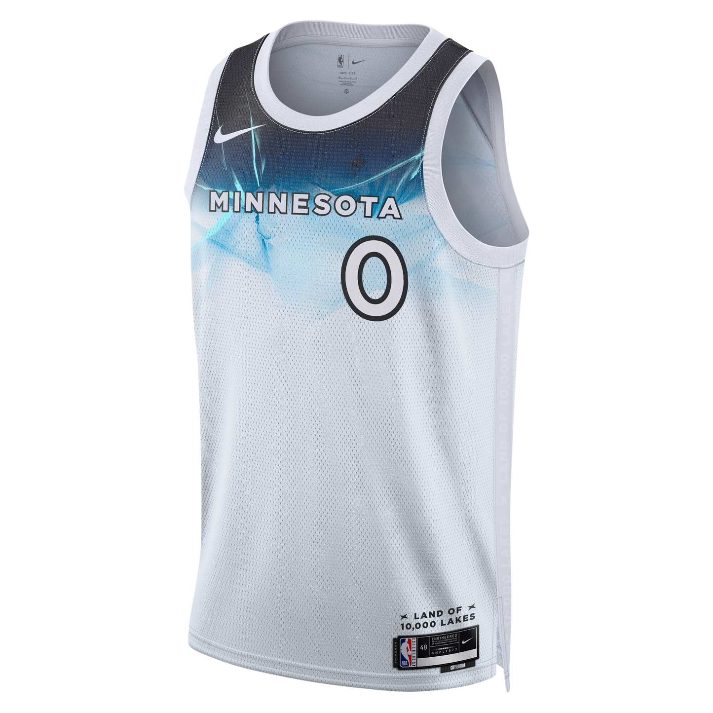 Donte DiVincenzo #0 Minnesota Timberwolves White City Edition Jersey