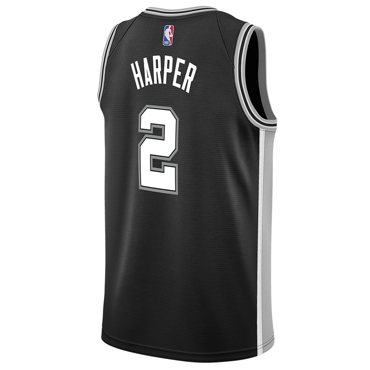 Dylan Harper #2 San Antonio Spurs Black Icon Jersey